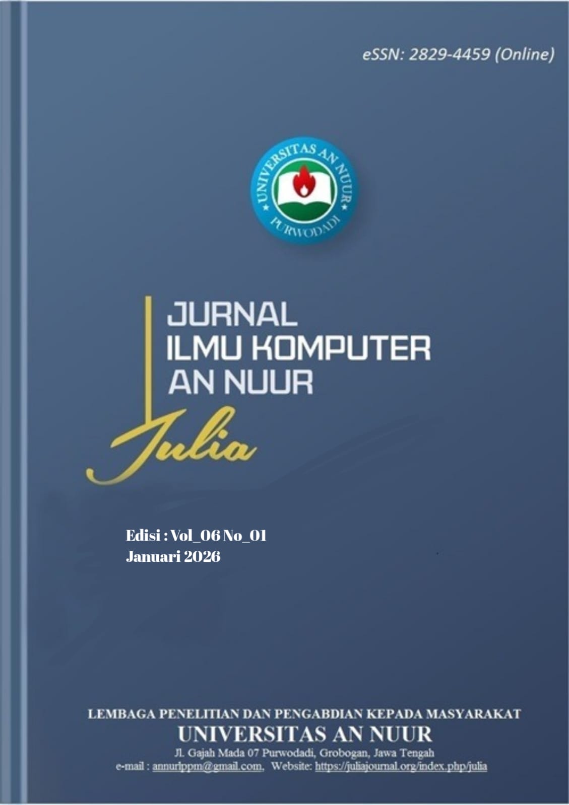 					View Vol. 6 No. 1 (2026): juliajournal
				